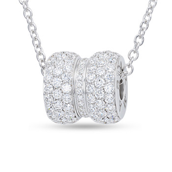 Abracadabra XL Necklace Pave' White