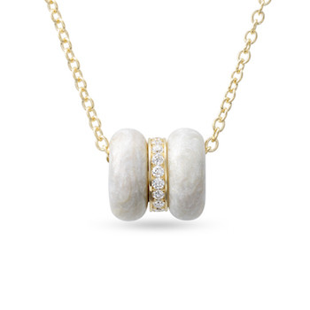 Abracadabra XS Necklace Pearl White