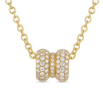 Abracadabra XS Necklace Pave' Yellow